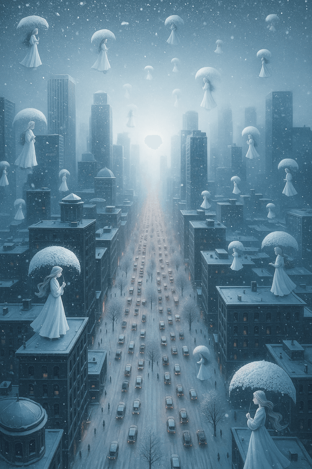 Snow Princesses fall over New York