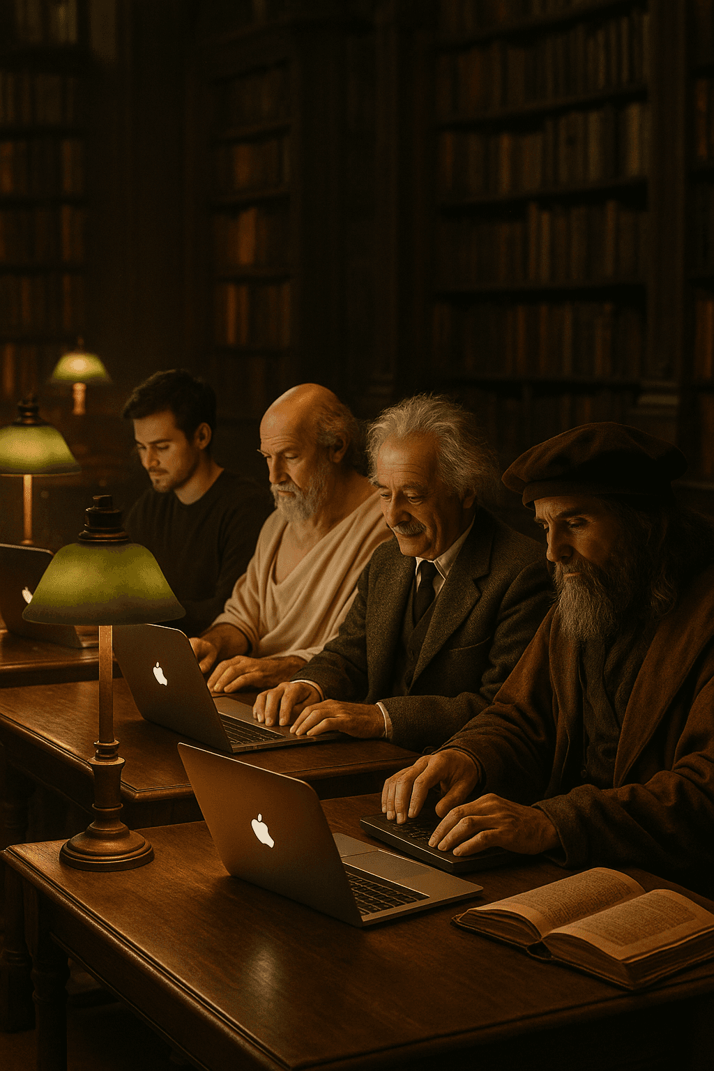 With Einstein and Socrates
